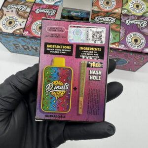 Authentic FRYD Donuts 2g live resin liquid diamonds disposable vape box with free pre roll