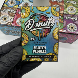 Authentic FRYD Donuts 2g live resin liquid diamonds disposable vape box with free pre roll
