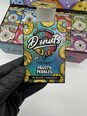 Authentic FRYD Donuts 2g live resin liquid diamonds disposable vape box with free pre roll